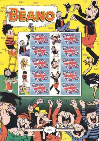 Gb Selection Of 5 X Comic,  Movie,  Tv Themed Smiler Sheets Mnh Fv £35.  00