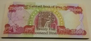 40 Uncirculated 25k Iqd Notes - One (1) Million Iraqi Dinar