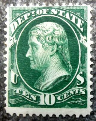 Buffalo Stamps: Scott 062 State Dept Official,  Hr/og & F/vf,  Cv = $250