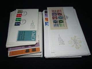 Gb First Day Covers 1968 To 2009 Period X 137 Mostly Different All Definitives.