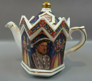 James Sadler Kings & Queens " King Henry The Viii " Teapot Made In England