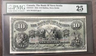 The Bank Of Nova Scotia 1924 $10 Bill Halifax,  Nova Scotia