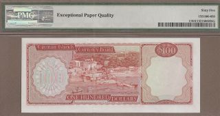 CAYMAN ISLANDS: 100 Dollars Banknote,  (UNC PMG65),  P - 11,  SCARCE,  1974, 2