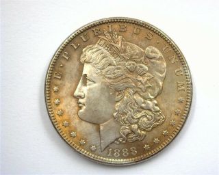 1888 Morgan Silver Dollar Gem Uncirculated Iridescent Toning