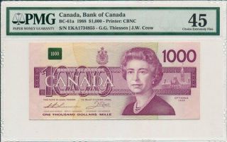 Bank Of Canada Canada $1000 1988 Pmg 45