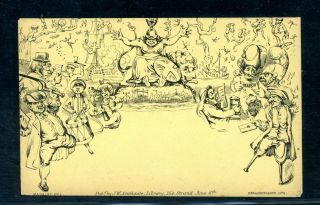 Southgate No 3,  Caricature Envelope,  Deraedameaker C.  1890 (n376)