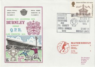 13 October 1973 Burnley V Queens Park Rangers Dawn Football Cover A