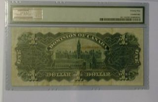 1898 Dominion of Canada $1 one dollar note PMG very fine VF25 2
