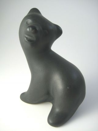 Pigeon Forge Pottery Black Bear Cub Figurine Doug Ferguson