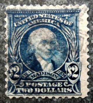 Buffalo Stamps: Scott 312,  $2 Second Bureau,  Fine - Lite Reg Cancel,  Cv = $225