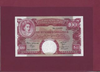 East Africa 100 Shillings 1961 - 1963 P - 44 Aunc