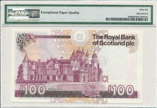 Royal Bank of Scotland plc Scotland 100 Pounds 2007 PMG 66EPQ 2