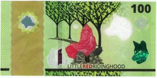 - - - - Test Note / Hybrid Test Banknote Enschede / " Red Riding Hood 100 " - - - -