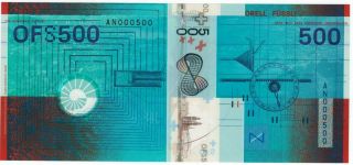 - - - - Test Note / Polymer Test Banknote Orell Füssli / 