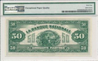 Banque Nationale Canada $50 1922 Specimen PMG 64EPQ 2
