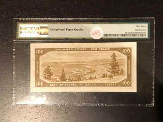 1954 Bank of Canada $100 Devil Face PMG AU53 EPQ BC - 35a 2