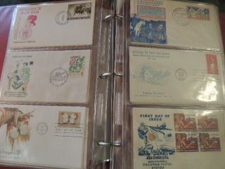 Fleetwood Album with 135 mostly First Day Covers and post cards,  US & WW,  1970s 3