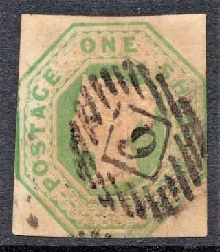 Gb Qv Sg55 1/ - Green,  Embossed (1847 - 54)