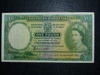 Southern Rhodesia 1 Pound P.  13/a 1962 Rare Only 1 On Ebay