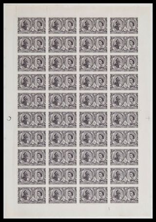 1964 Shakespeare (ord) 2/6 Cyl 1 In Full Sheet Unfolded Unmounted