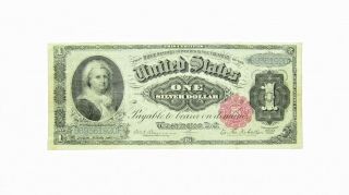Usa 1886 Martha Washington $1 One Dollar Silver Certificate Banknote