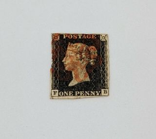 Stamp Pickers Great Britain 1840 Queen Victoria Penny Black 1d Scott 1 Sg 2