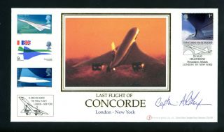 Concorde Last Flight Cover 2003 Pilot Signed (n010)
