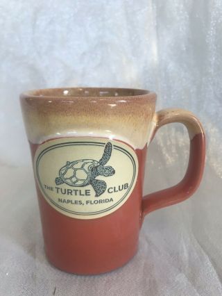 Deneen Pottery Coffee Mug Turtle Club Vanderbilt Beach Naples Fl Handthrown