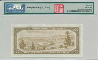 Bank of Canada = Banque du Canada Canada $100 1954 Rare PMG 65EPQ 2