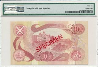 Bank of Scotland Scotland 100 Pounds 1992 Specimen PMG 66EPQ 2