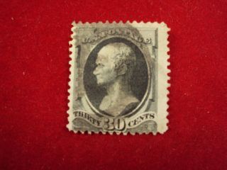 Us Stamps Scott 154 30c Hamilton Cv= $300