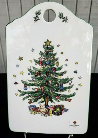 Nikko Christmastime Ceramic Snack / Cheese Board Box