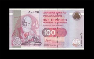 2.  10.  1996 Clydesdale Bank Scotland 100 Pounds 005394 ( (aunc))