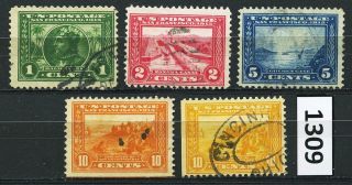 Dealer Dave Stamps 397 - 400a 1913 Panama - Pacific Exposition,  Set (1309)