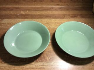 Scarce Wedgwood Celadon Set Of 2 - 5” Cereal Fruit Salad Bowls Set 3