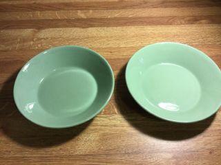 Scarce Wedgwood Celadon Set Of 2 - 5” Cereal Fruit Salad Bowls Set 2