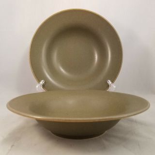 Set Of 2 Lindt - Stymeist Sage Round 8 1/2 " Rim Soup Bowls