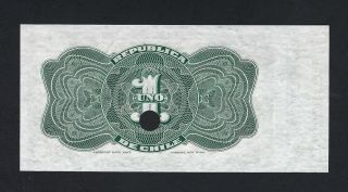 Chile One Peso ND (1898 - 1919) P15s Specimen AUNC - UNC 2