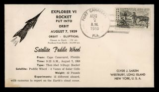1959 Explorer Vi Rocket Launch Port Canaveral Fl Sarzin