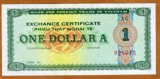 Vietnam,  Foreign Exchange Certificate,  $1,  Nd (1981 - 1984) P - Fx8b Unc Scarce