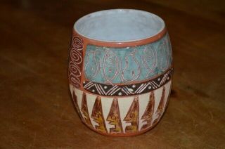 Hand Thrown Glazed Artisan Pottery Coffee Mug from Chile 3