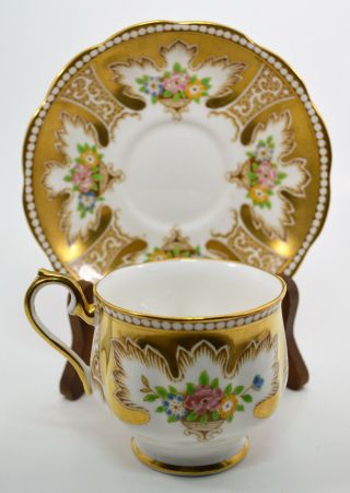 Royal Albert Royalty Gold Gilt Tea Cup And Saucer