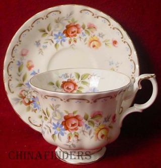 Royal Albert China Jubilee Rose Pattern Cup & Saucer