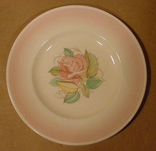 Susie Cooper Patricia Rose 10 " Dinner Plates (light Pink Rim) Crown