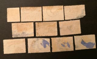 USA stamp 1890 - 1893 a group of 11 stamp 2