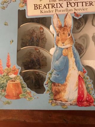 The World Of Beatrix Potter Mini Porzellan Set Tea Party Reutter Made In Germany