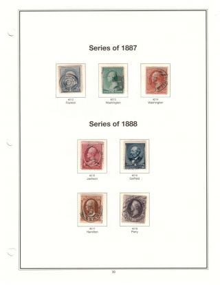 Series Of 1887 And 1888 Scott 212 - 214 Complete