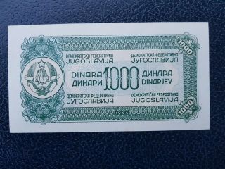 Yugoslavia,  1000 dinara 1944,  (Yugoslavian print),  
