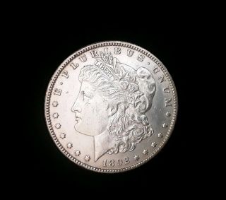 1892 P S$1 Morgan Silver Dollar Bu Ms Better Date Coin Brilliant Unc