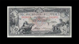 1935 Canadian Bank Of Commerce $10 Toronto Canada ( (aunc/unc))